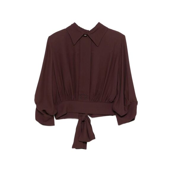Elisabetta Franchi Brown Tops - Blouses Women